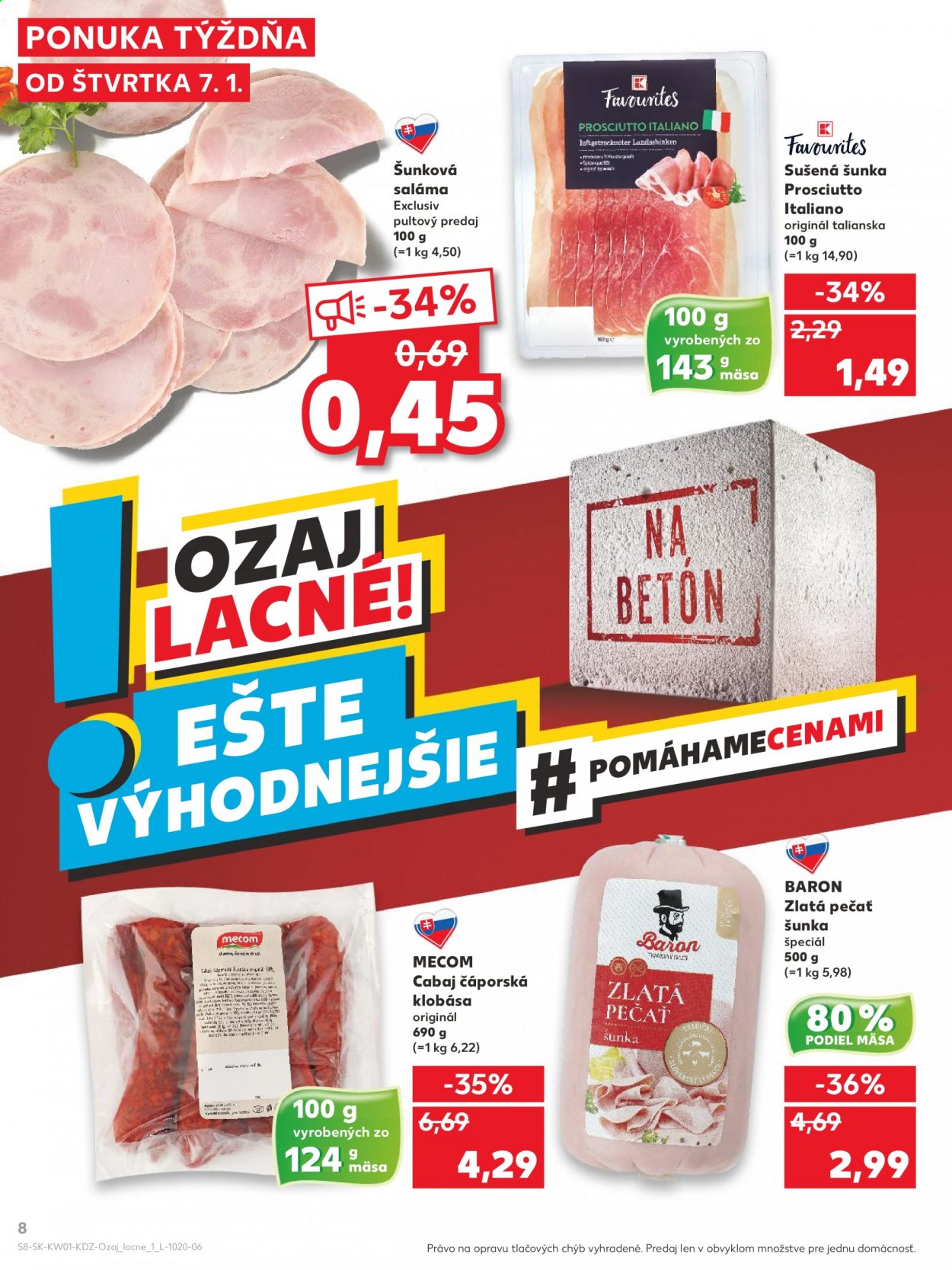 Leták Kaufland - 7.1.2021 - 13.1.2021. Strana 8