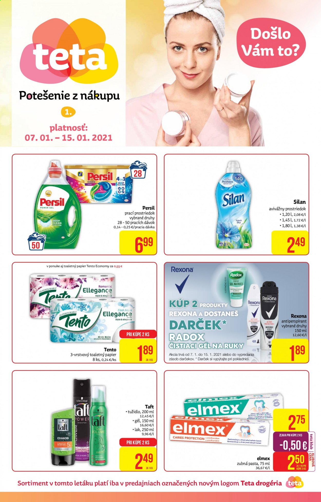 Leták Teta drogerie - 7.1.2021 - 15.1.2021. Strana 1