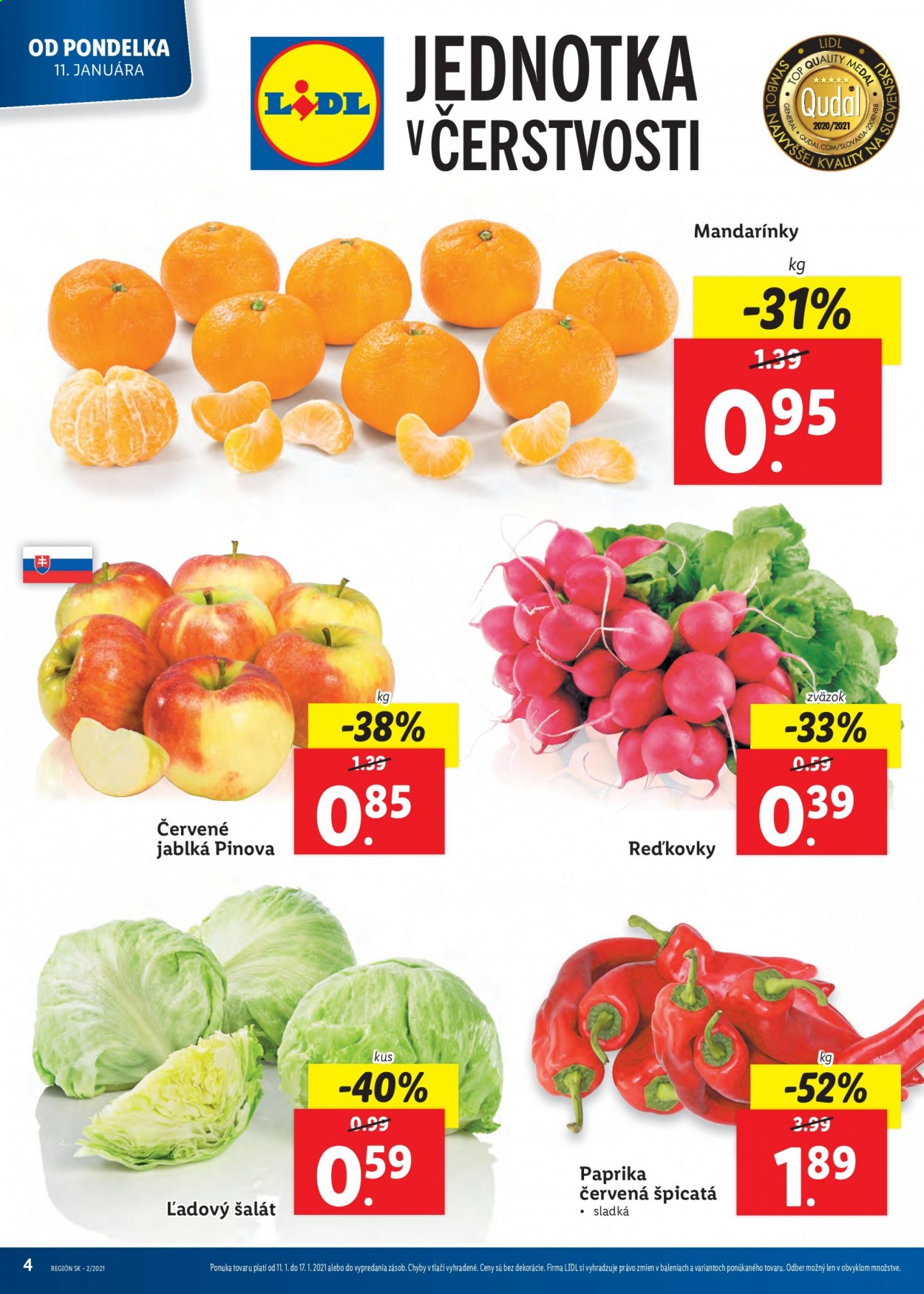 Leták Lidl - 11.1.2021 - 17.1.2021. Strana 4
