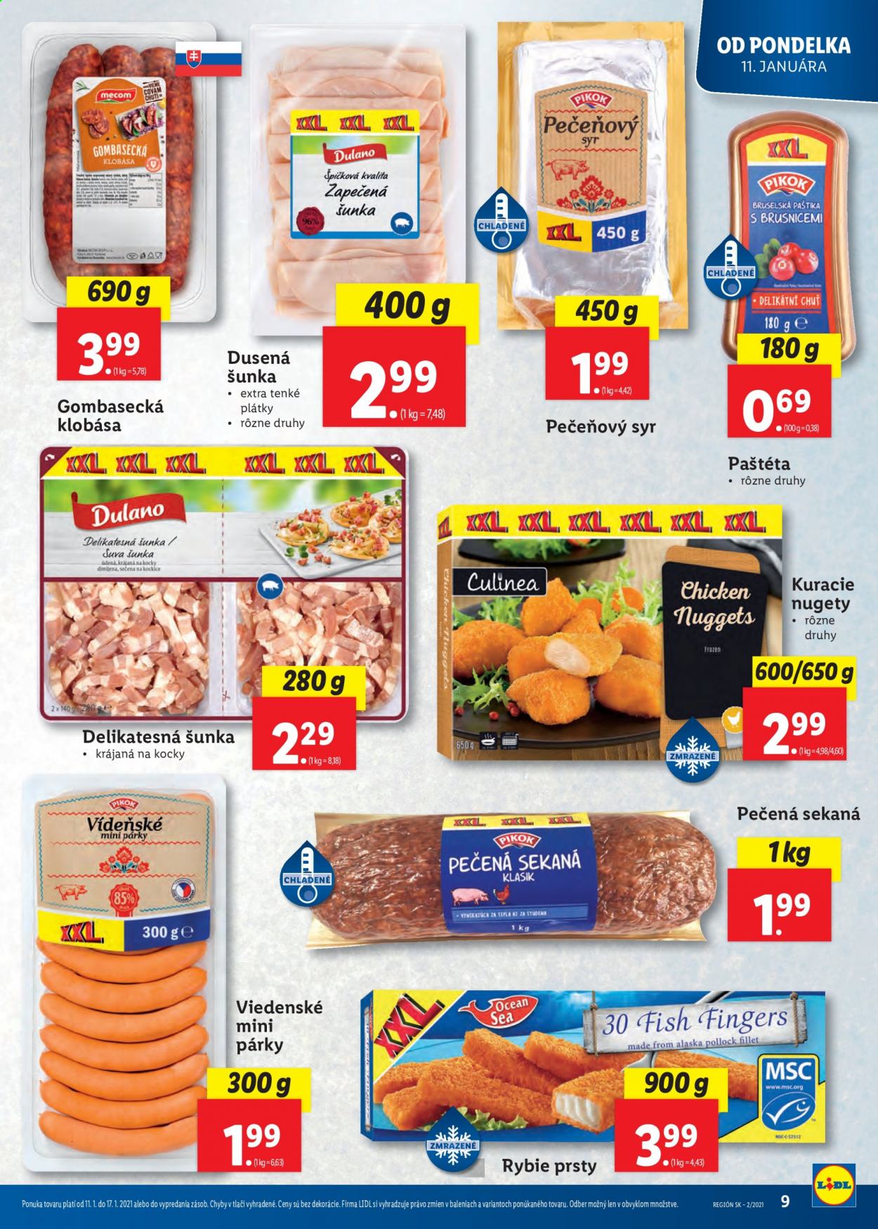 Leták Lidl - 11.1.2021 - 17.1.2021. Strana 9