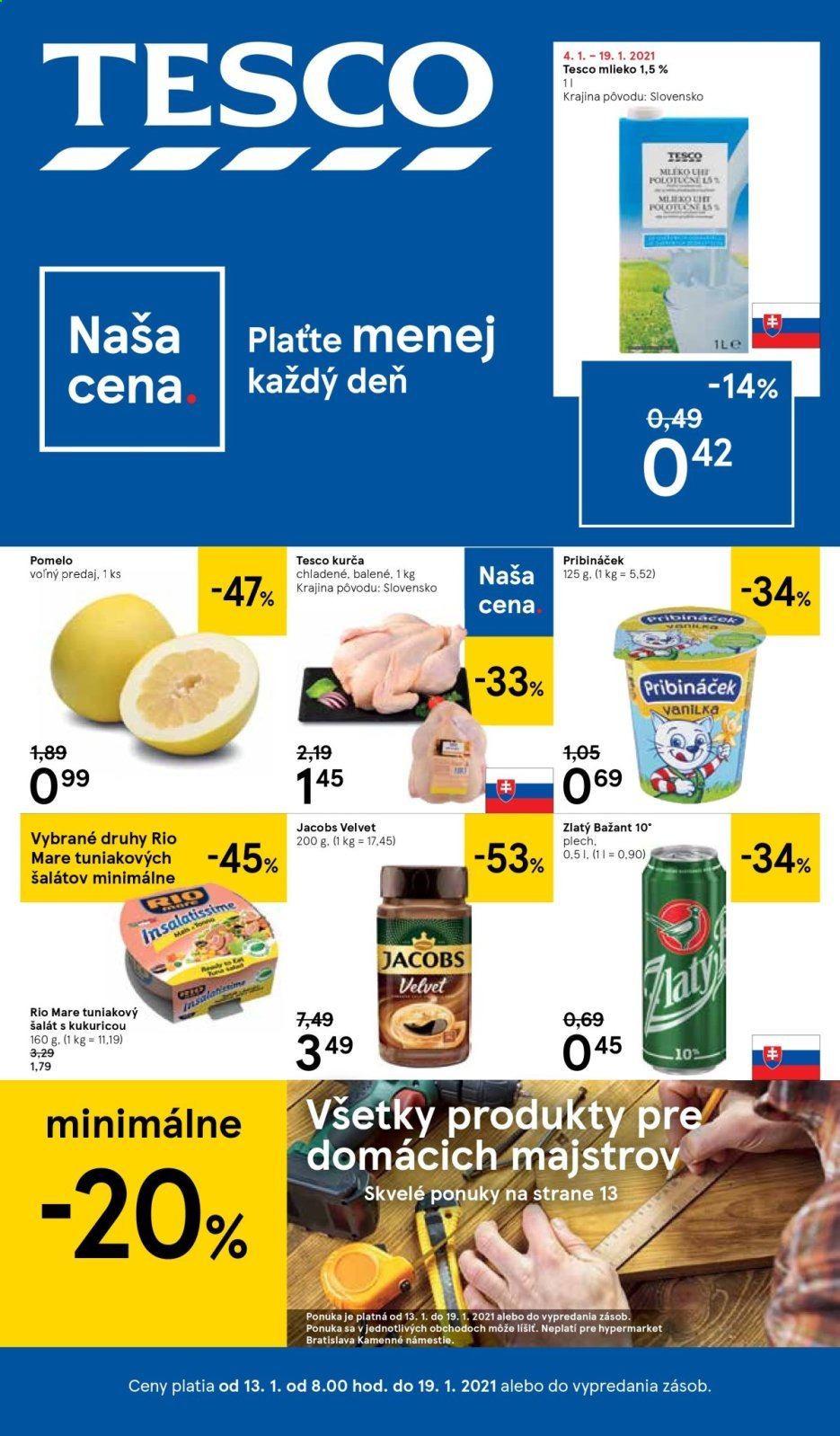 Leták TESCO - 13.1.2021 - 19.1.2021. Strana 1