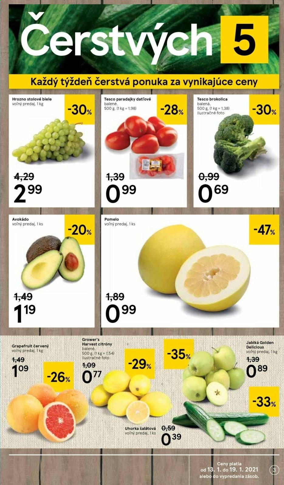 Leták TESCO - 13.1.2021 - 19.1.2021. Strana 3