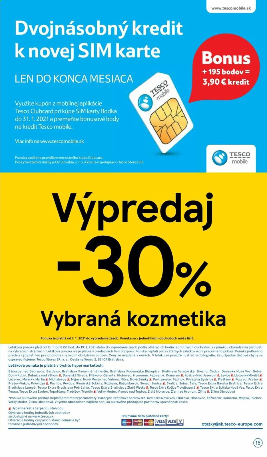 Leták TESCO - 13.1.2021 - 19.1.2021. Strana 15