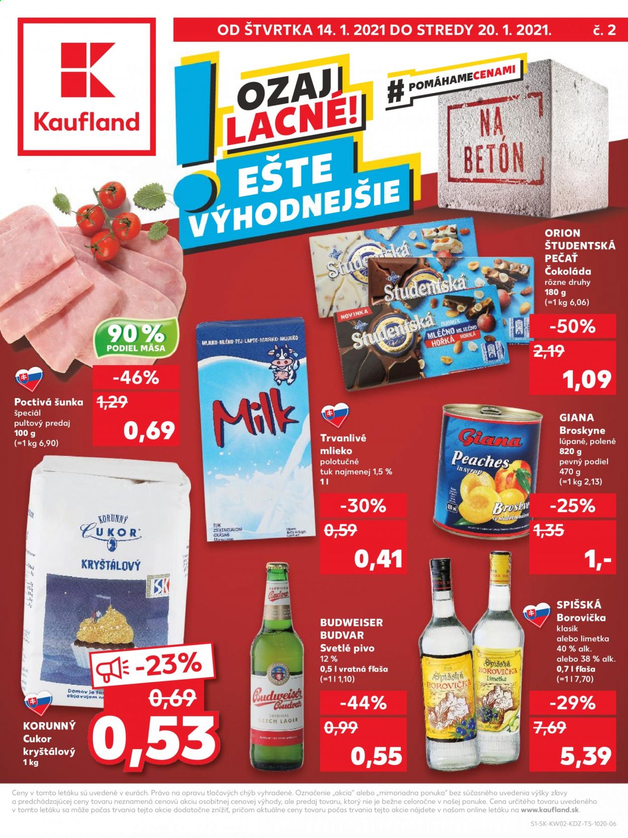 Leták Kaufland - 14.1.2021 - 20.1.2021. Strana 1