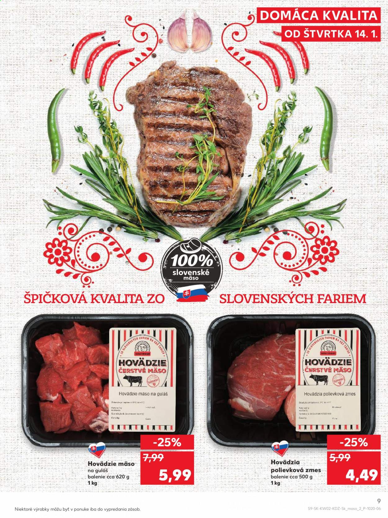 Leták Kaufland - 14.1.2021 - 20.1.2021. Strana 9