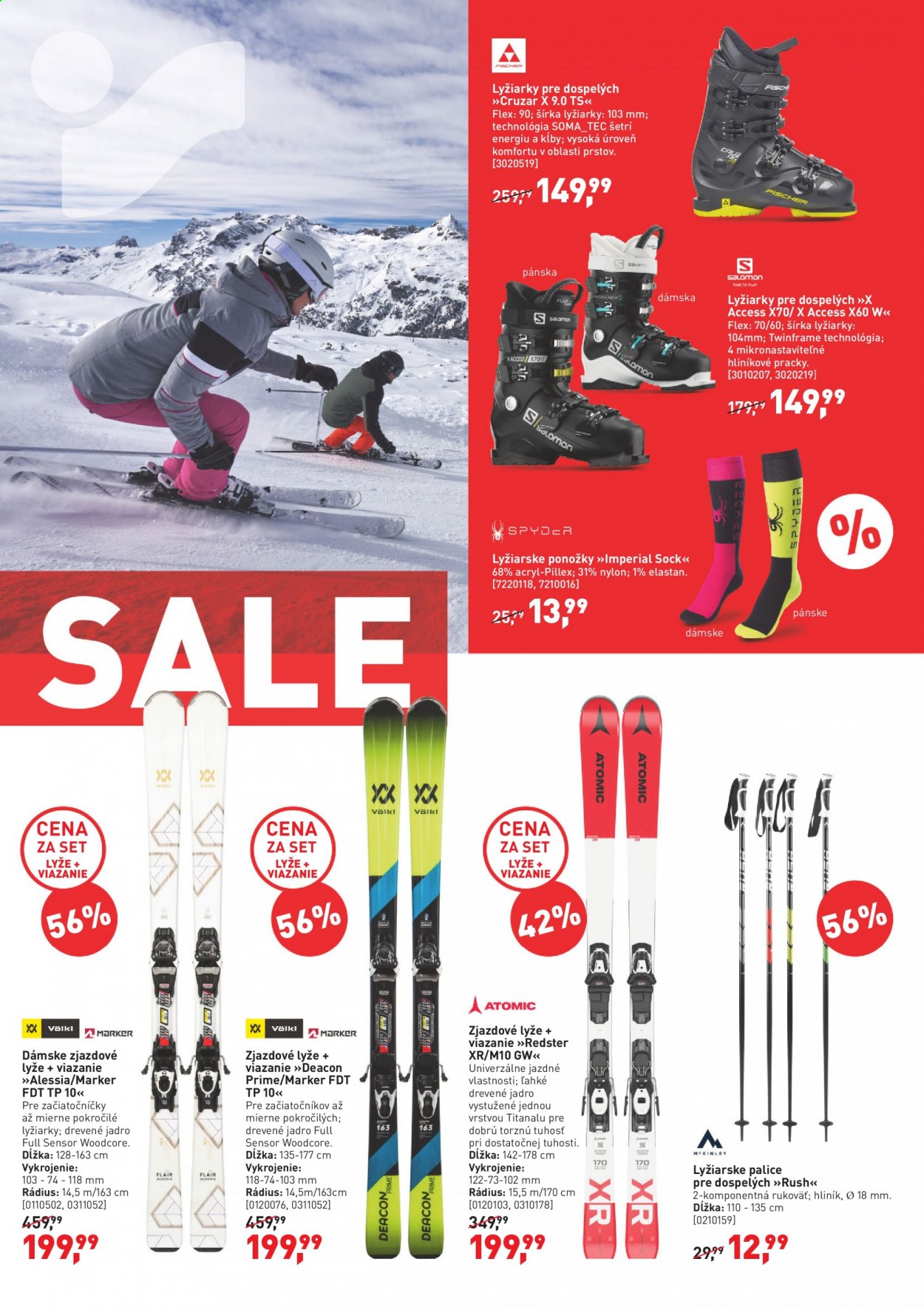 thumbnail - Leták Intersport - 13.1.2021 - 31.1.2021 - Produkty v akcii - ponožky, lyžiarske podkolienky, lyžiarky, lyže, lyžiarske palice. Strana 2.