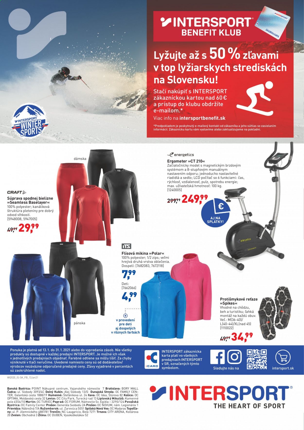 Leták Intersport - 13.1.2021 - 31.1.2021. Strana 4