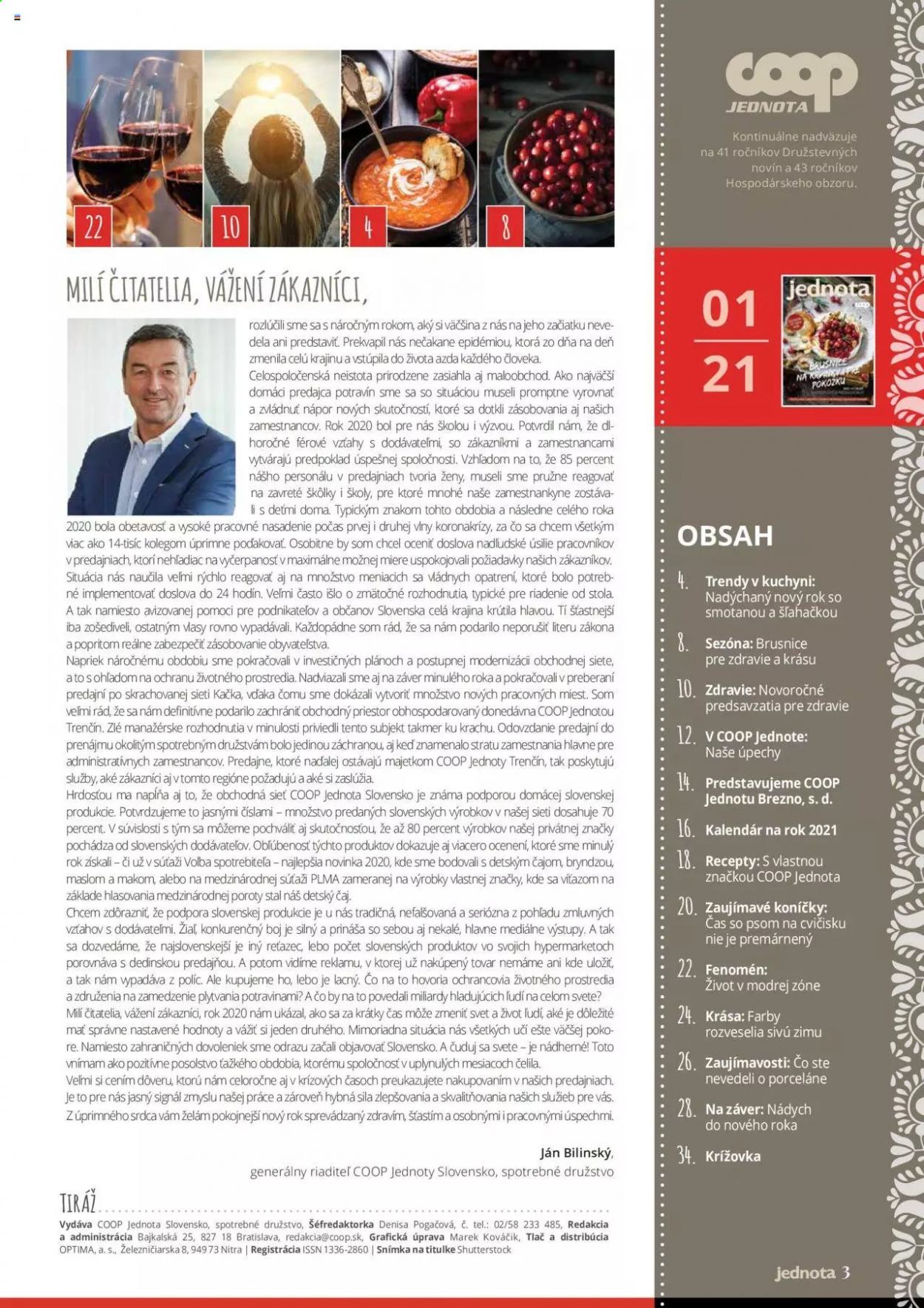 Leták COOP Jednota. Strana 3