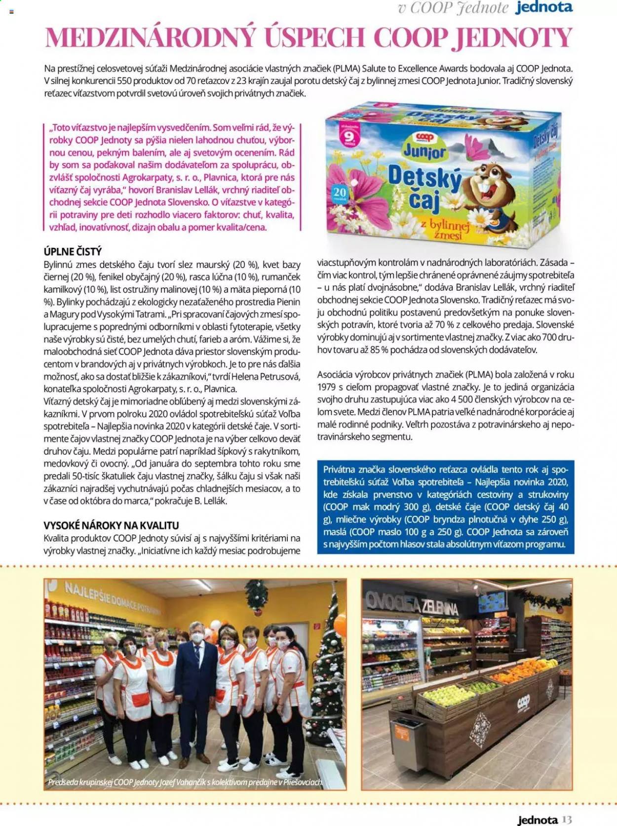 Leták COOP Jednota. Strana 13