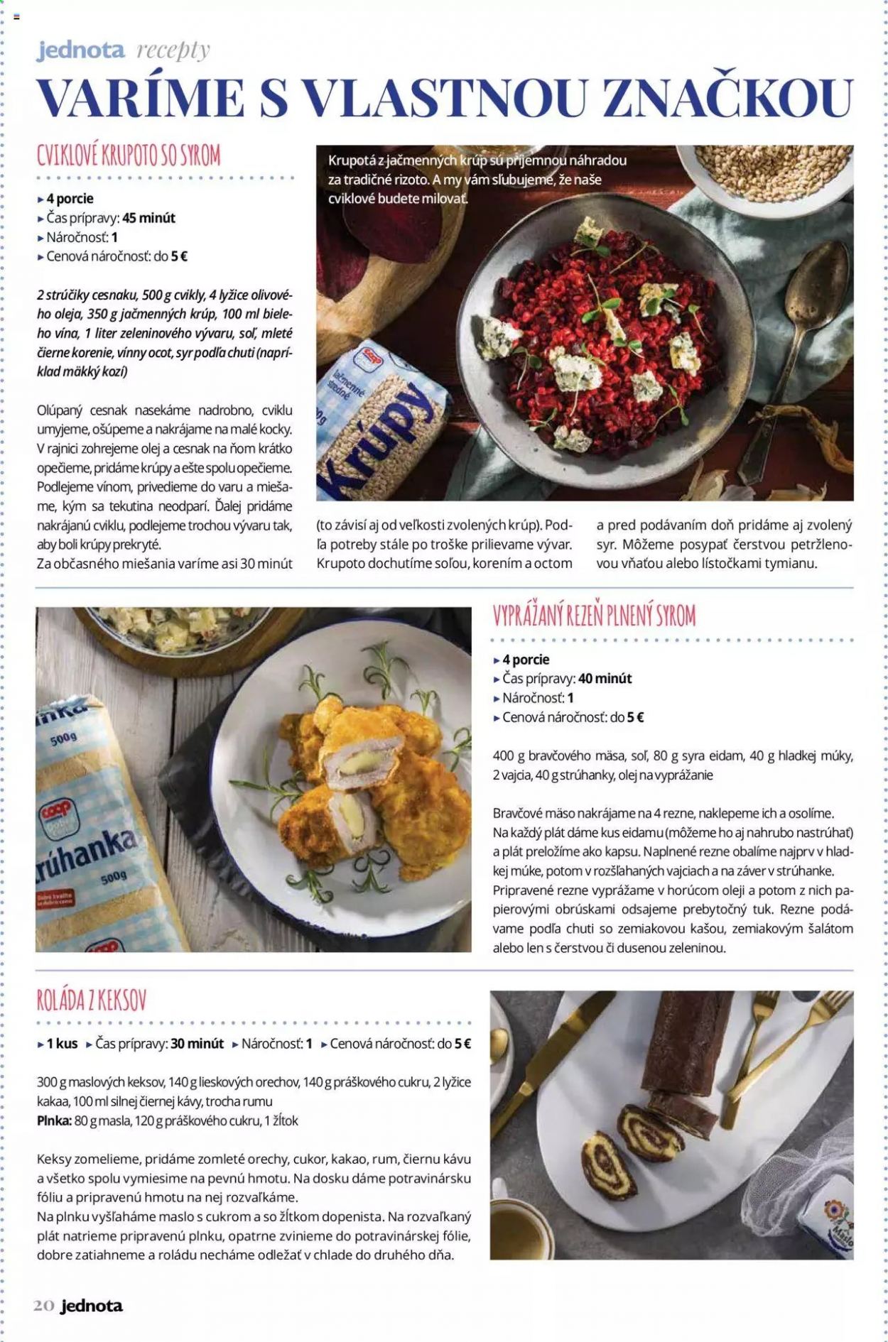 Leták COOP Jednota. Strana 20