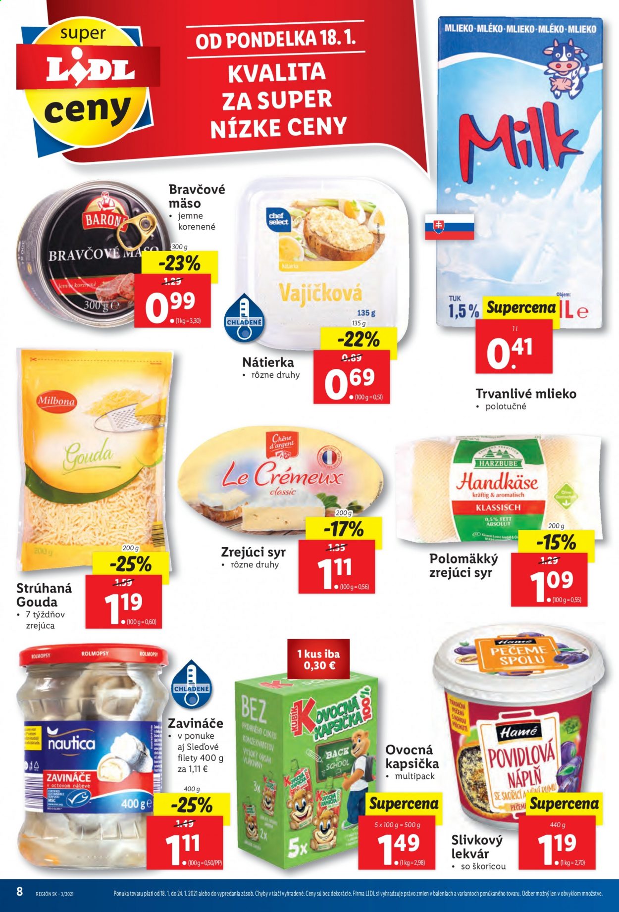 Leták Lidl - 18.1.2021 - 24.1.2021. Strana 8