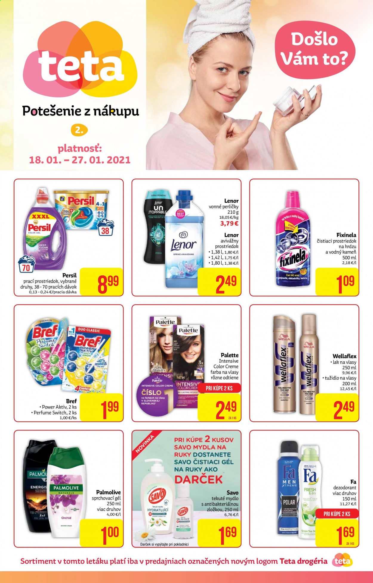 Leták Teta drogerie - 18.1.2021 - 27.1.2021. Strana 1