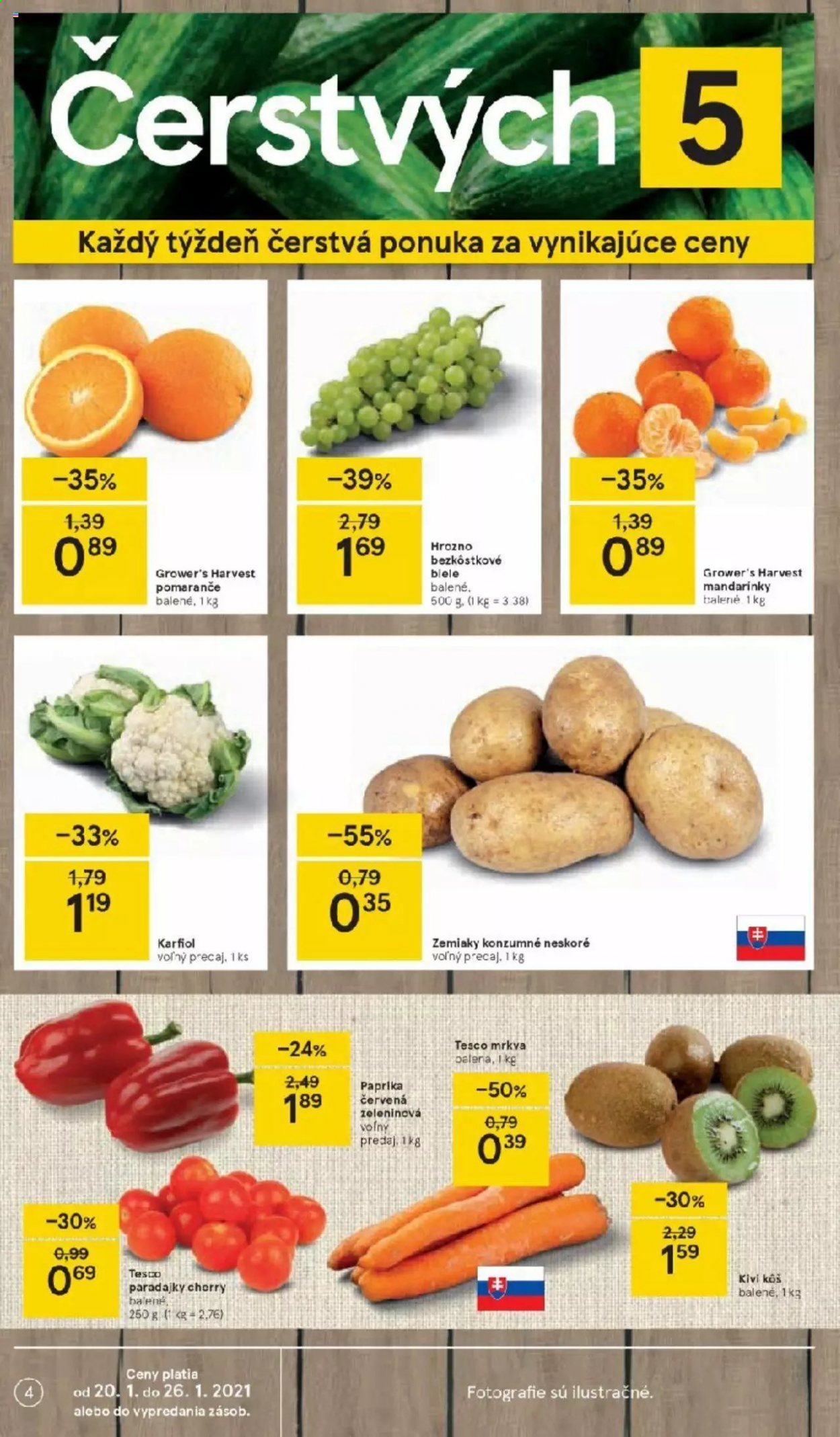 Leták TESCO - 20.1.2021 - 26.1.2021. Strana 4