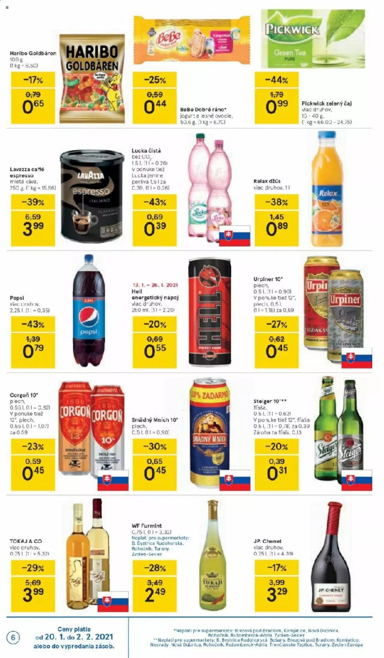 Leták TESCO supermarket - 20.1.2021 - 26.1.2021. Strana 6