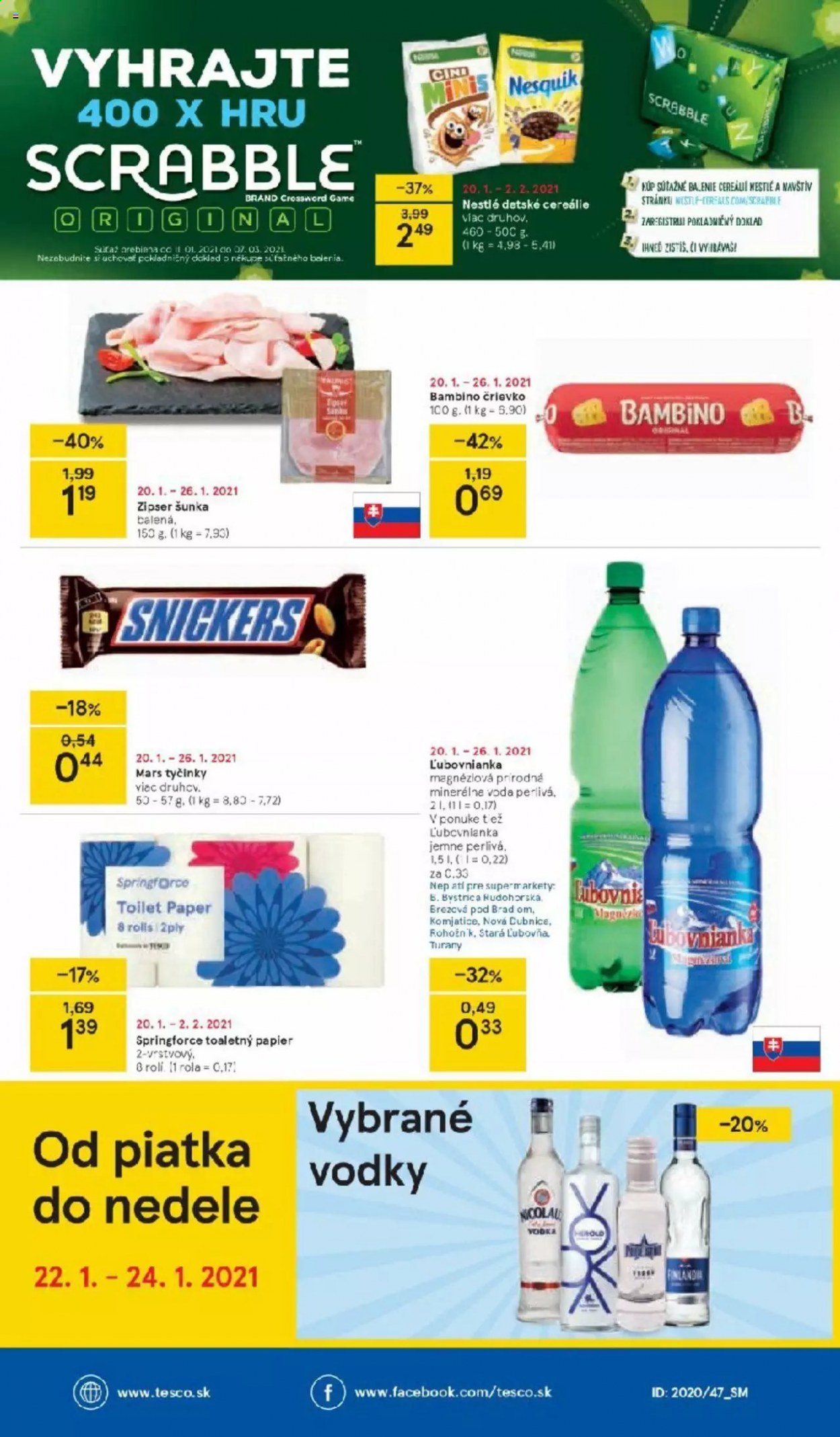 Leták TESCO supermarket - 20.1.2021 - 26.1.2021. Strana 8