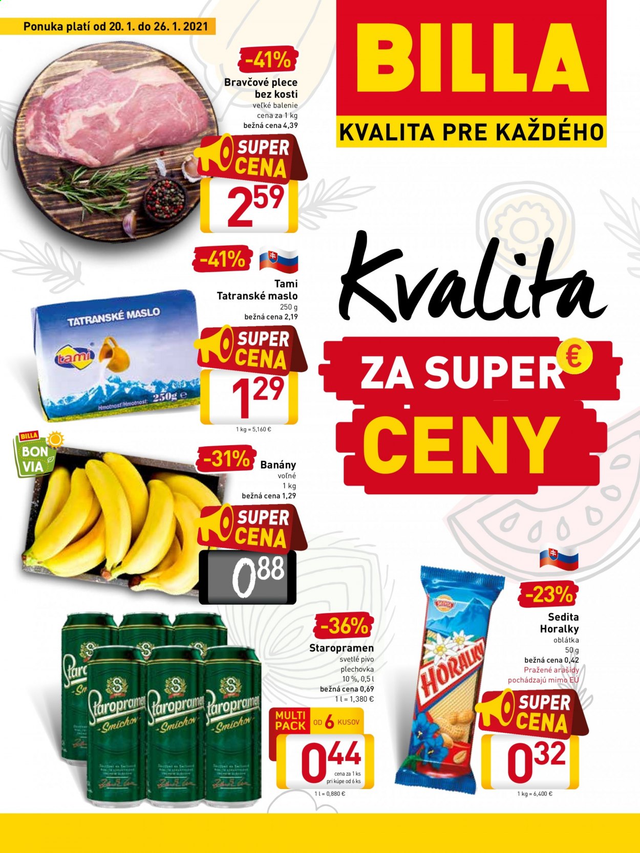 Leták Billa - 20.1.2021 - 26.1.2021. Strana 1