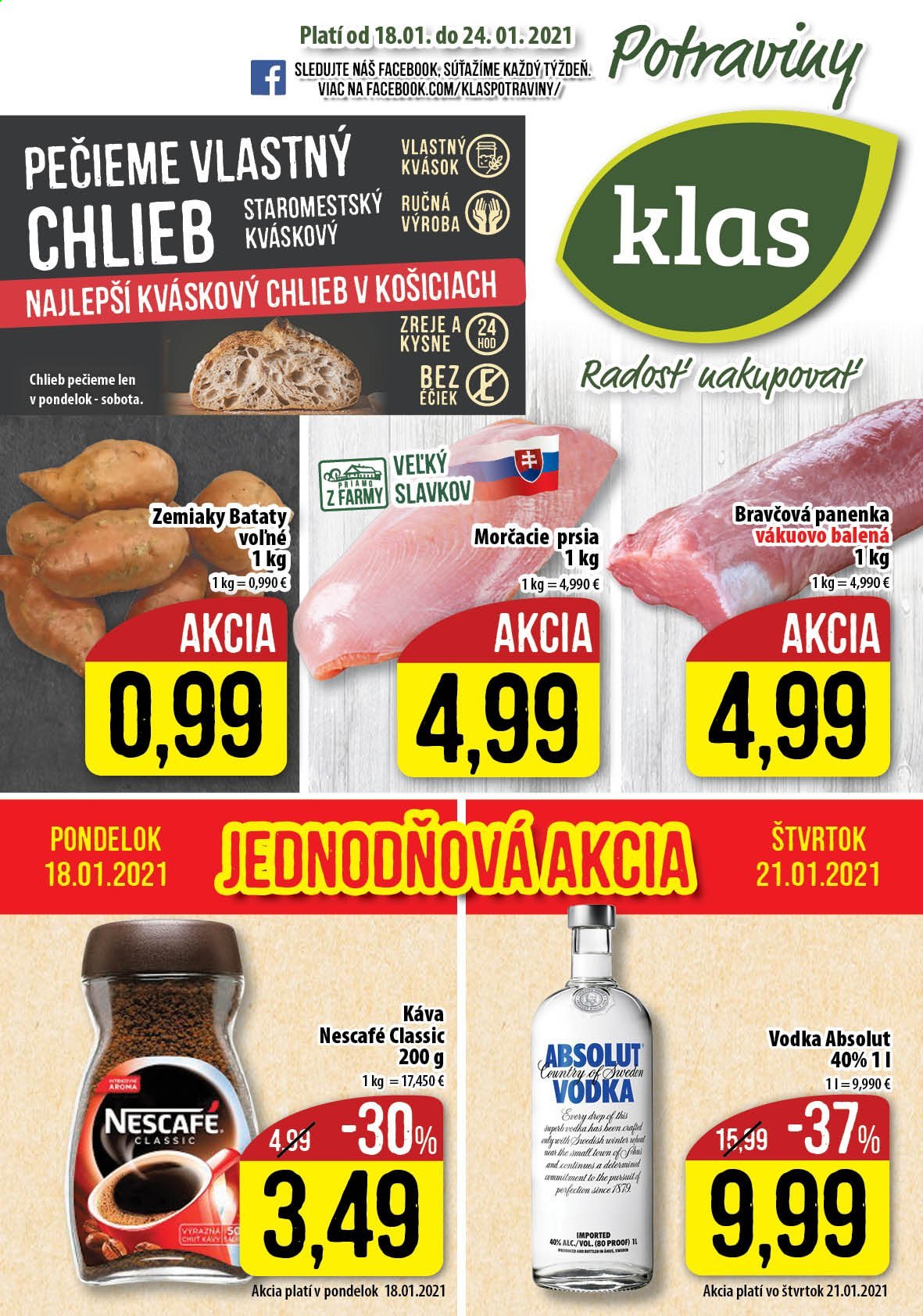 Leták Klas - 18.1.2021 - 24.1.2021. Strana 1