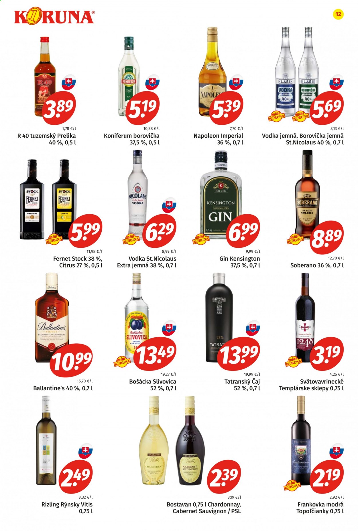 Leták Potraviny KORUNA - 22.1.2021 - 3.2.2021. Strana 12