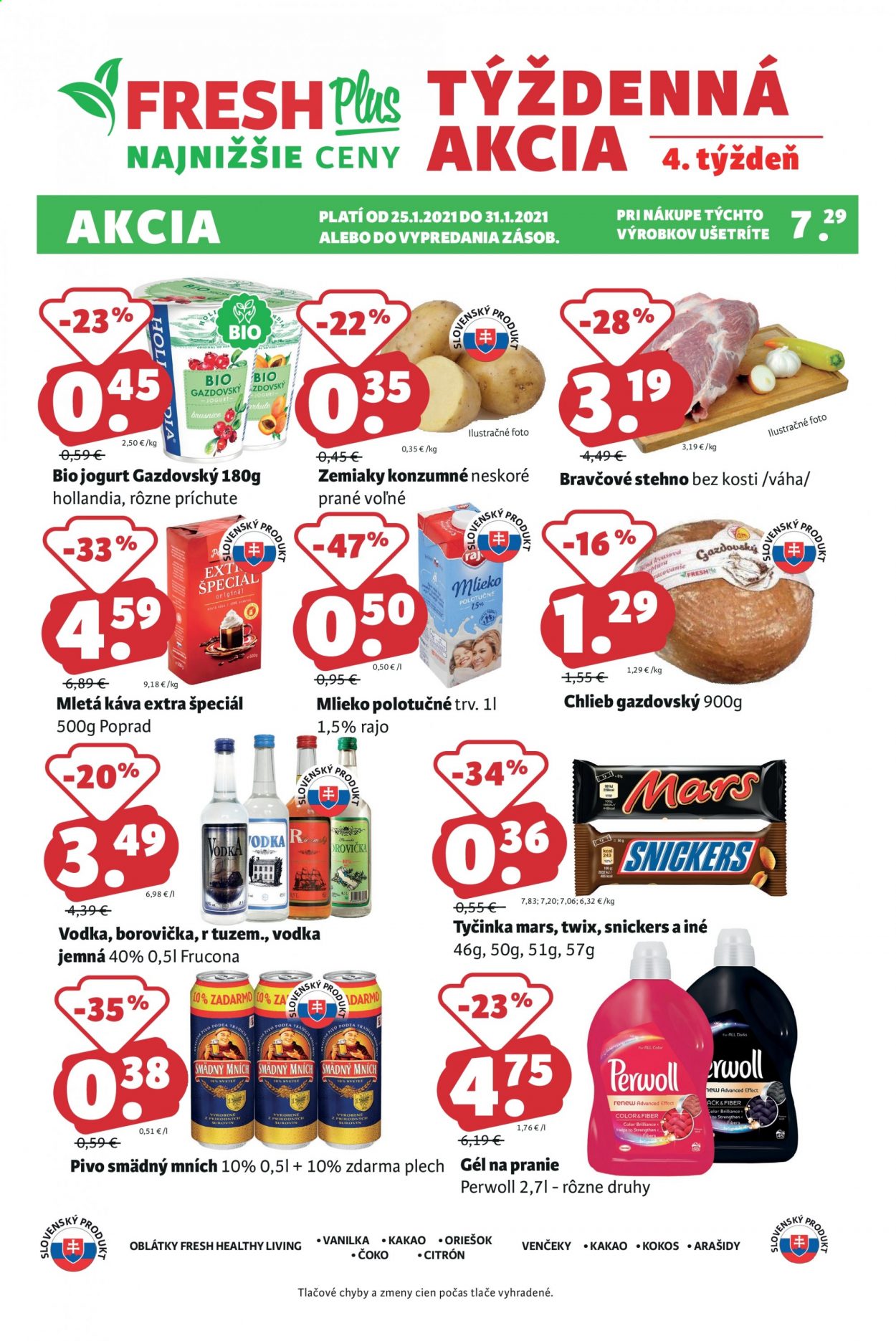 Leták FRESH - 25.1.2021 - 31.1.2021. Strana 1