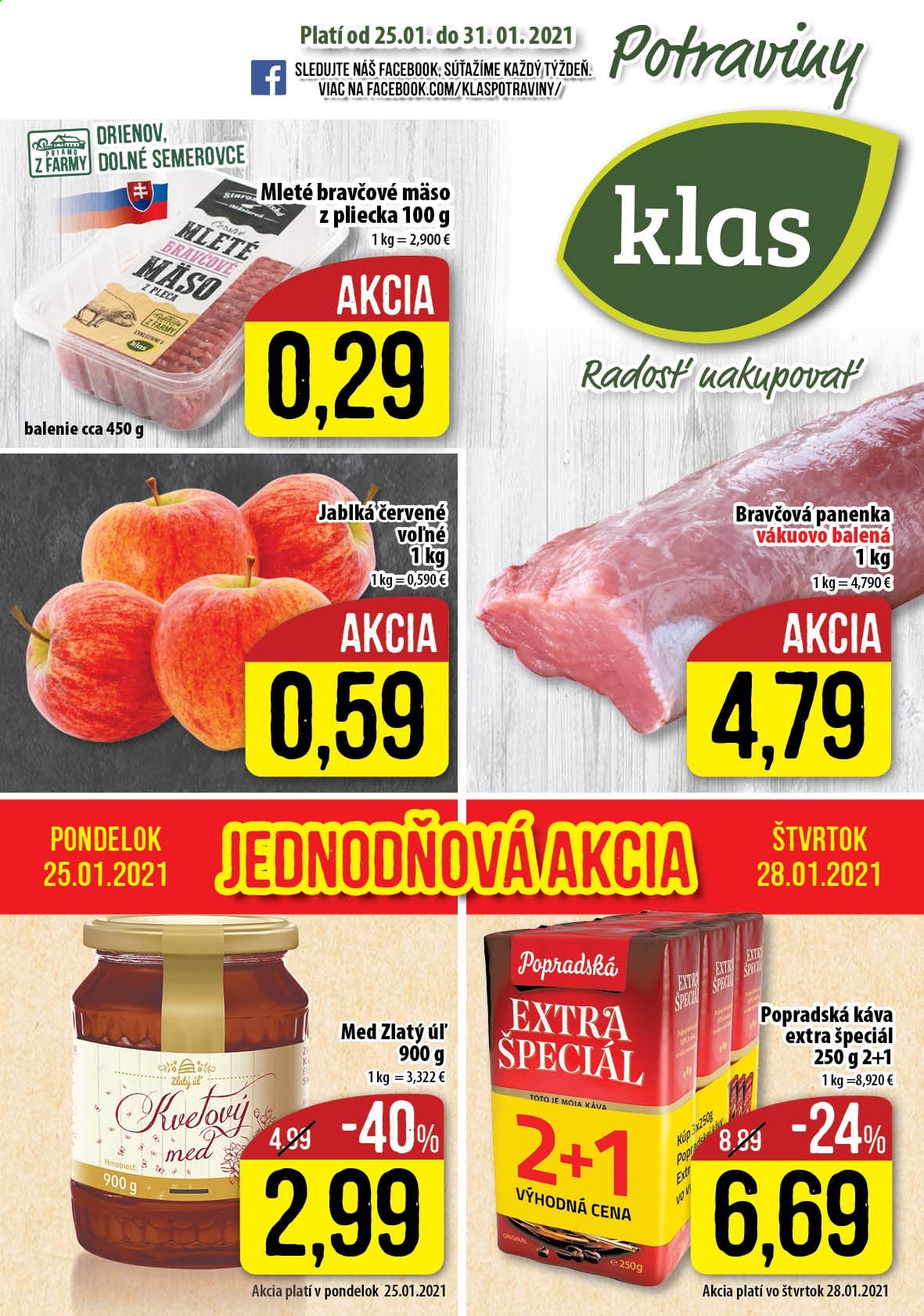 Leták Klas - 25.1.2021 - 31.1.2021. Strana 1
