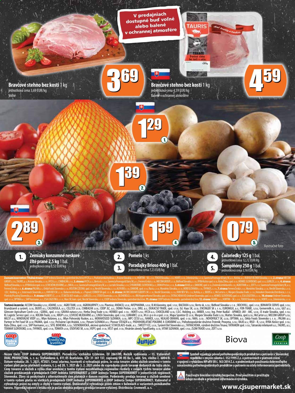 Leták COOP Jednota - 28.1.2021 - 3.2.2021. Strana 12