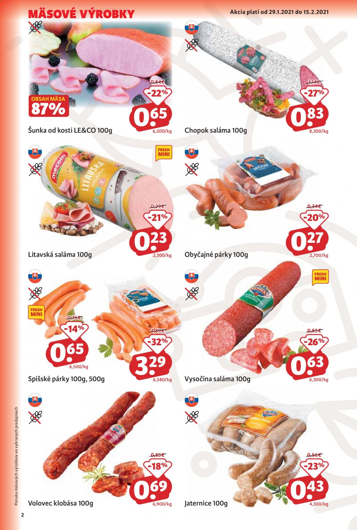 Leták FRESH - 29.1.2021 - 15.2.2021. Strana 2
