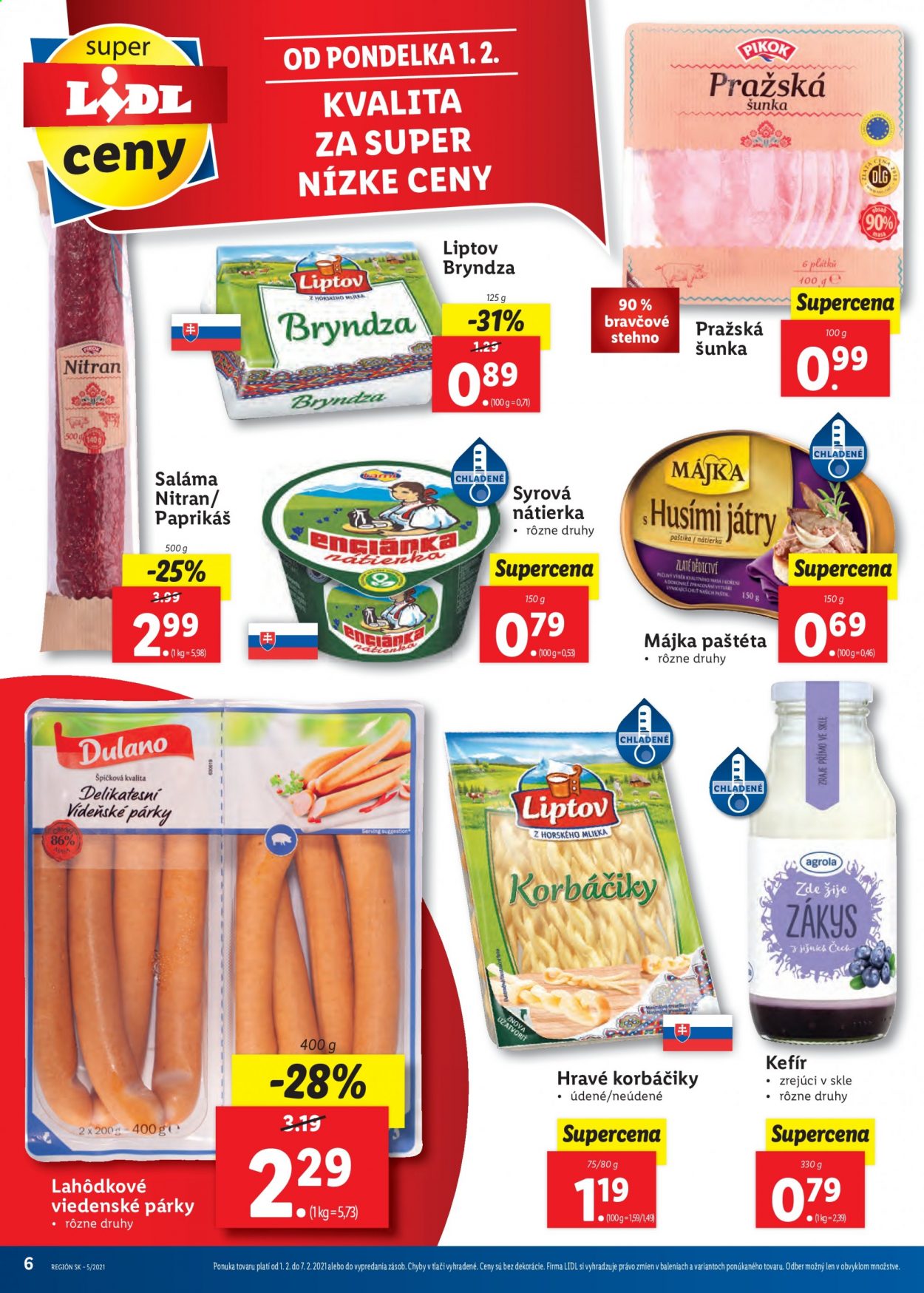 Leták Lidl - 1.2.2021 - 7.2.2021. Strana 6
