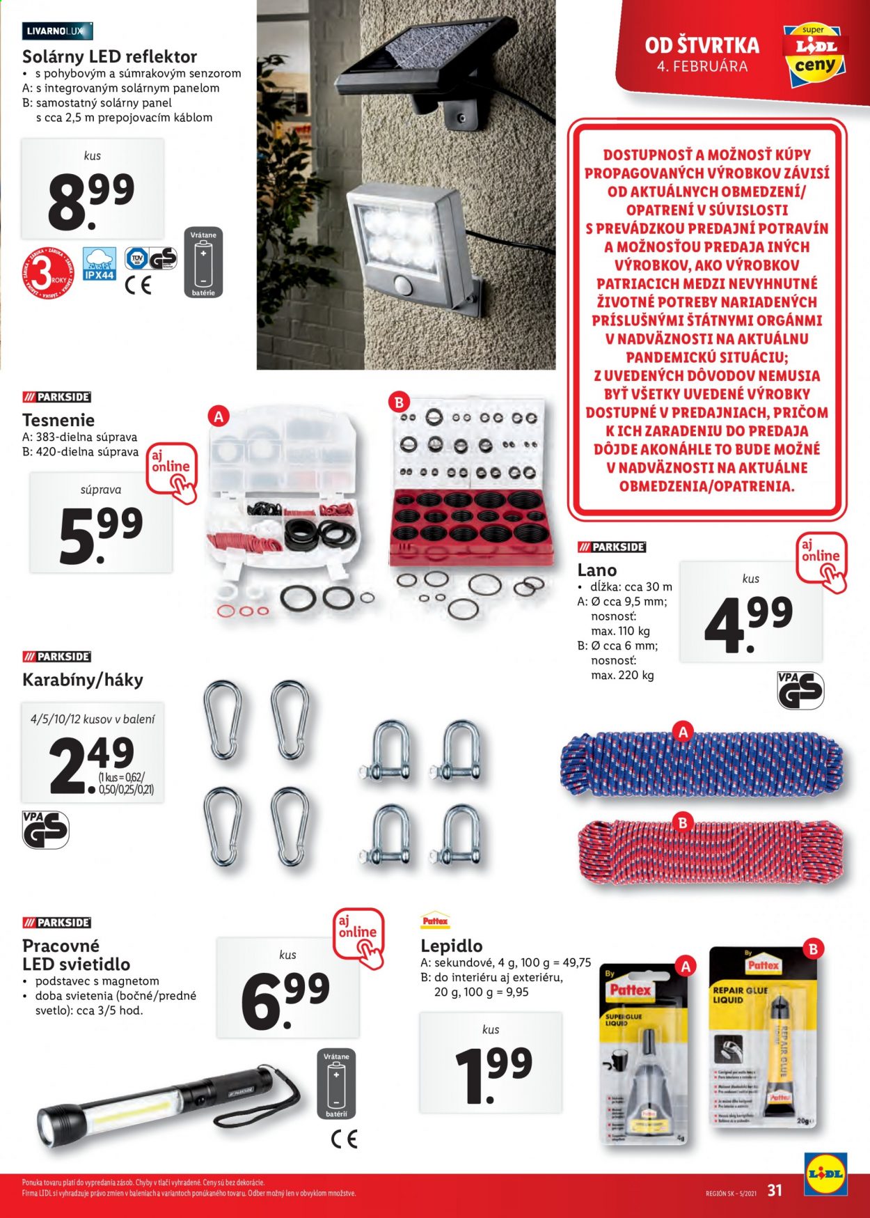 Leták Lidl - 1.2.2021 - 7.2.2021. Strana 31