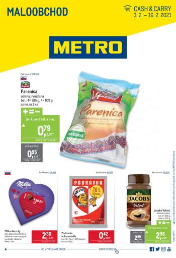 Leták Metro - 3.2.2021 - 16.2.2021.