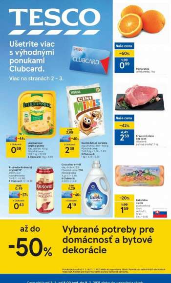 Leták TESCO - 3.2.2021 - 9.2.2021.