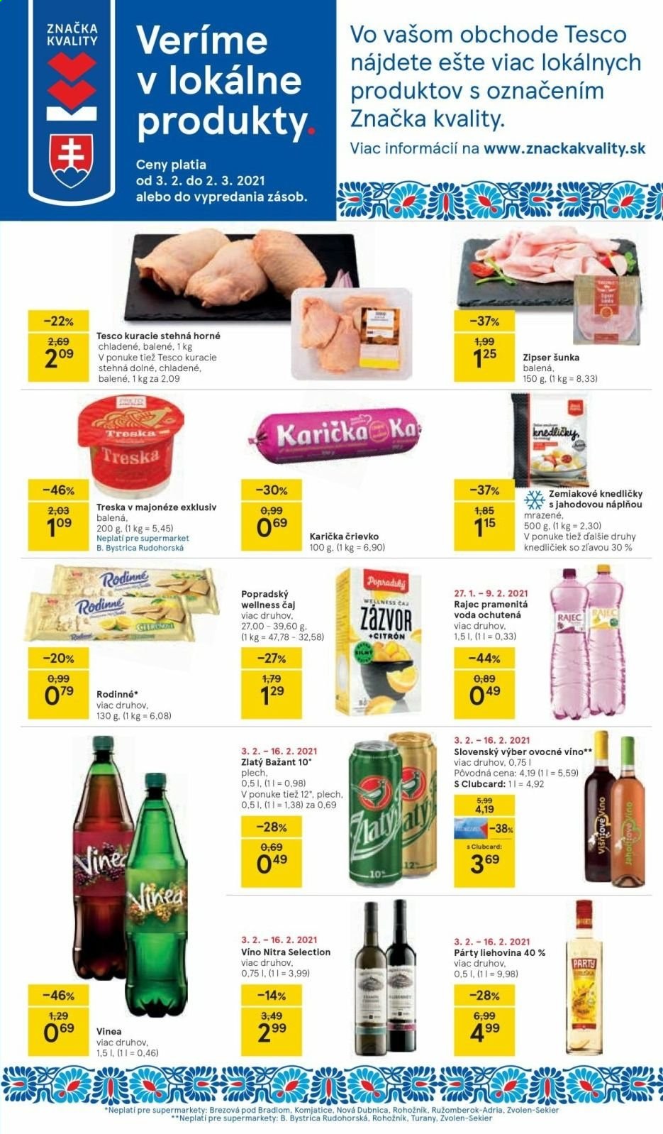Leták TESCO supermarket - 3.2.2021 - 9.2.2021. Strana 3