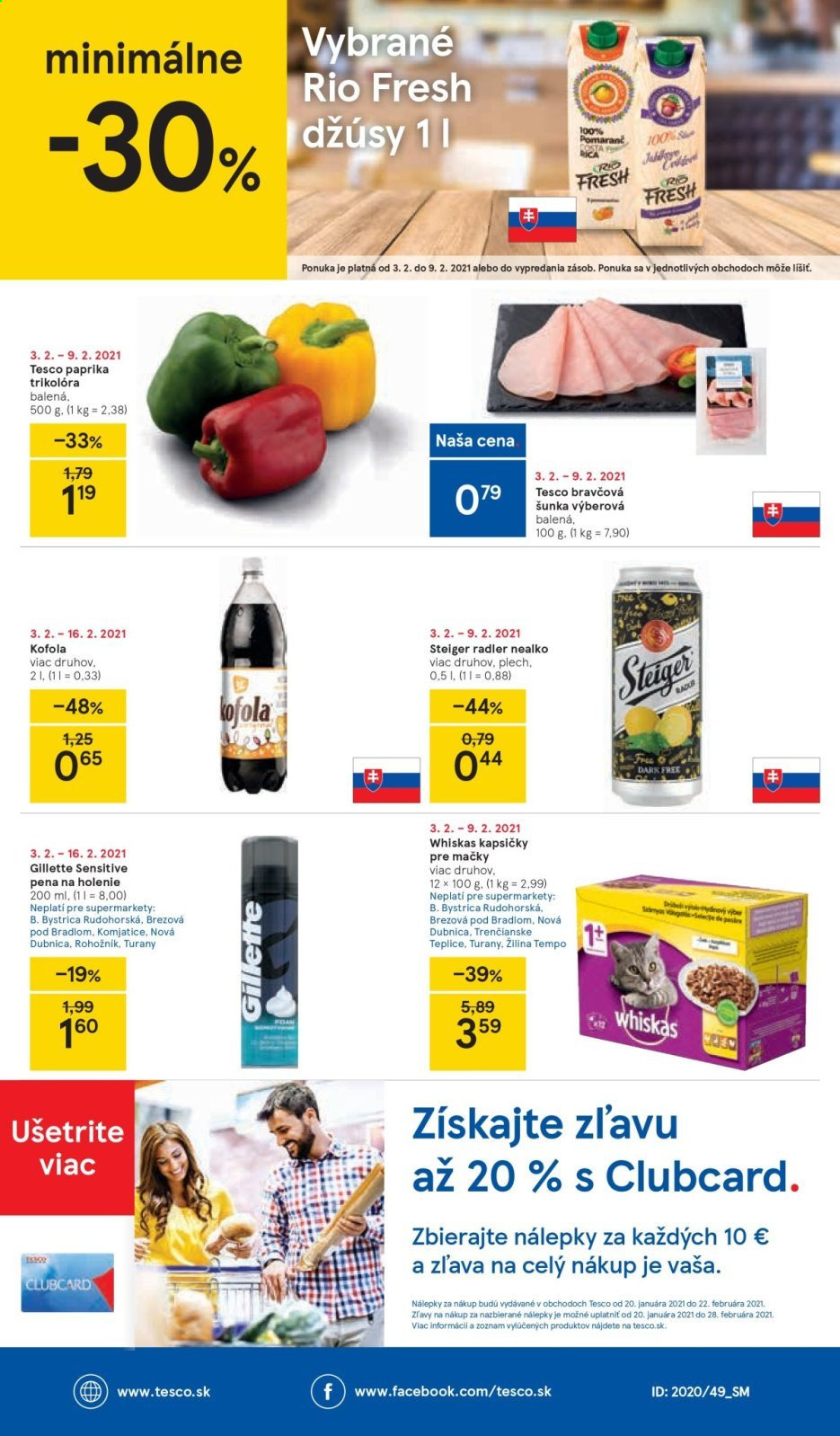 Leták TESCO supermarket - 3.2.2021 - 9.2.2021. Strana 8