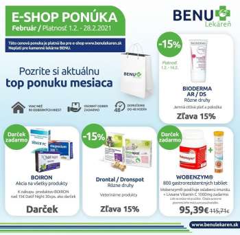 Leták BENU Lekáreň - 1.2.2021 - 28.2.2021.