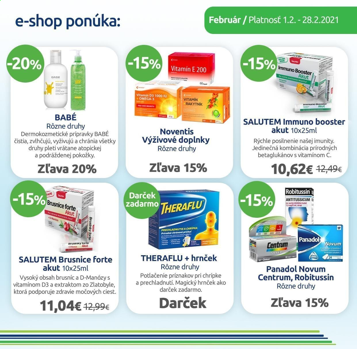 Leták BENU Lekáreň - 1.2.2021 - 28.2.2021. Strana 2