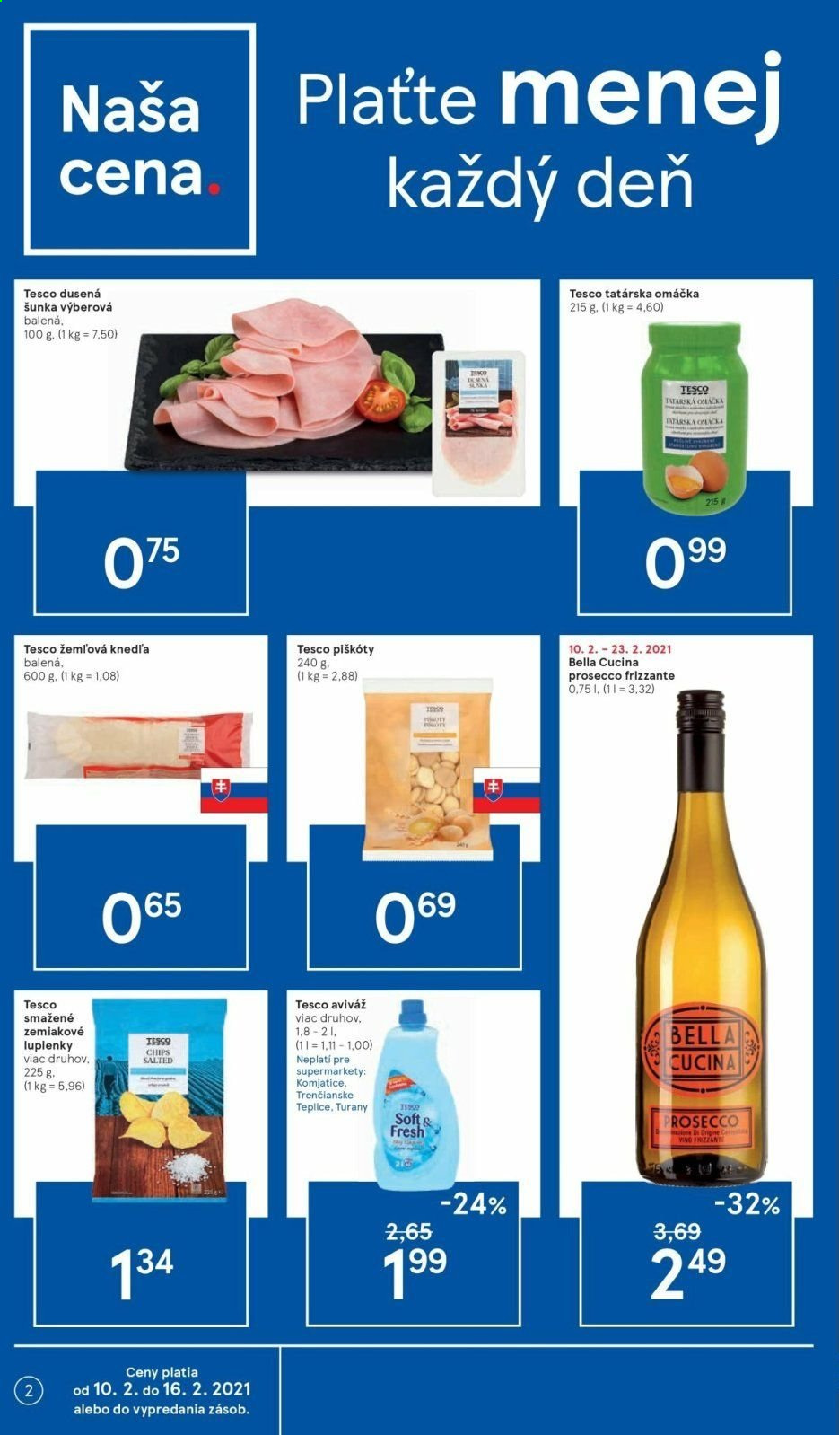 Leták TESCO supermarket - 10.2.2021 - 16.2.2021. Strana 2