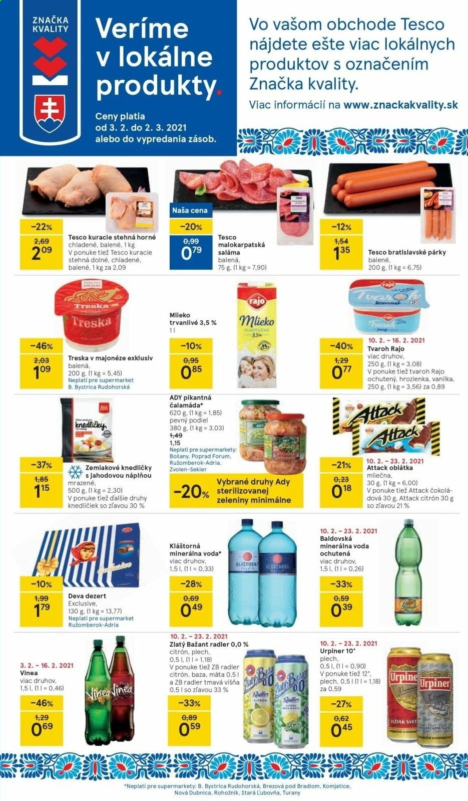 Leták TESCO supermarket - 10.2.2021 - 16.2.2021. Strana 3