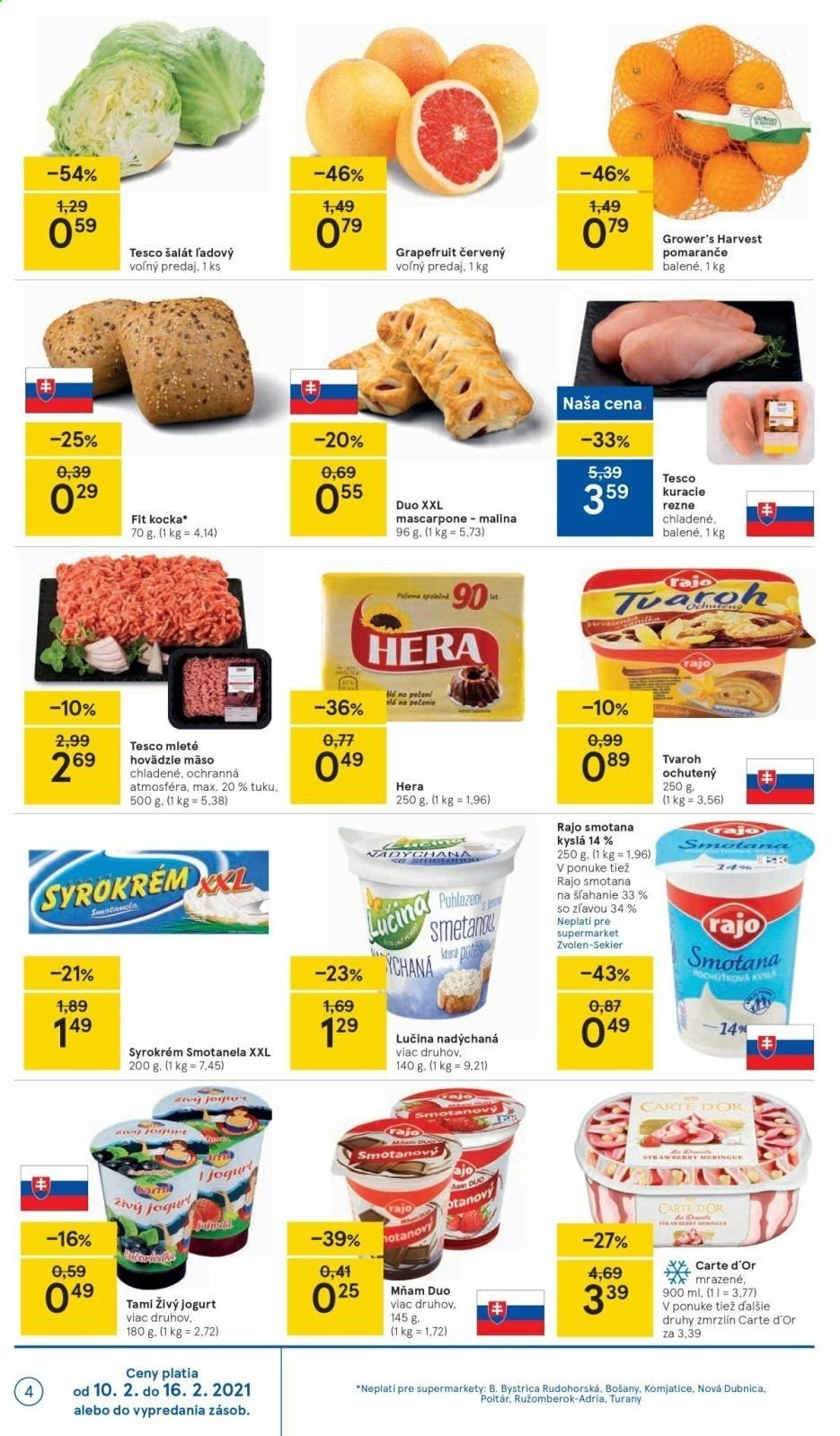 Leták TESCO supermarket - 10.2.2021 - 16.2.2021. Strana 4