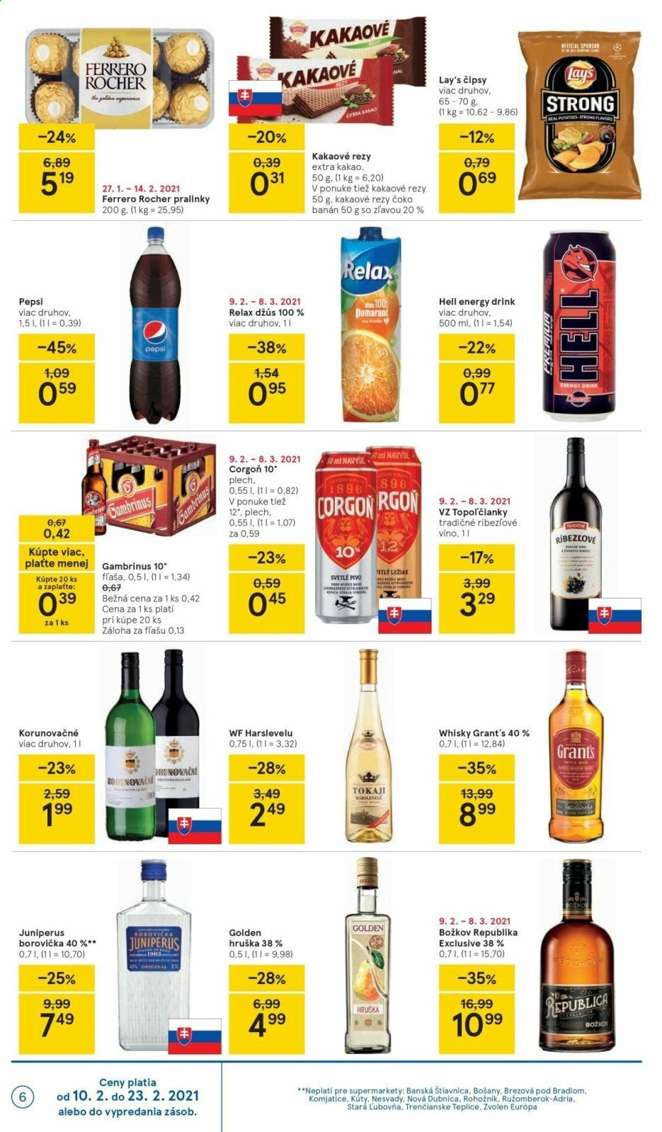 Leták TESCO supermarket - 10.2.2021 - 16.2.2021. Strana 6