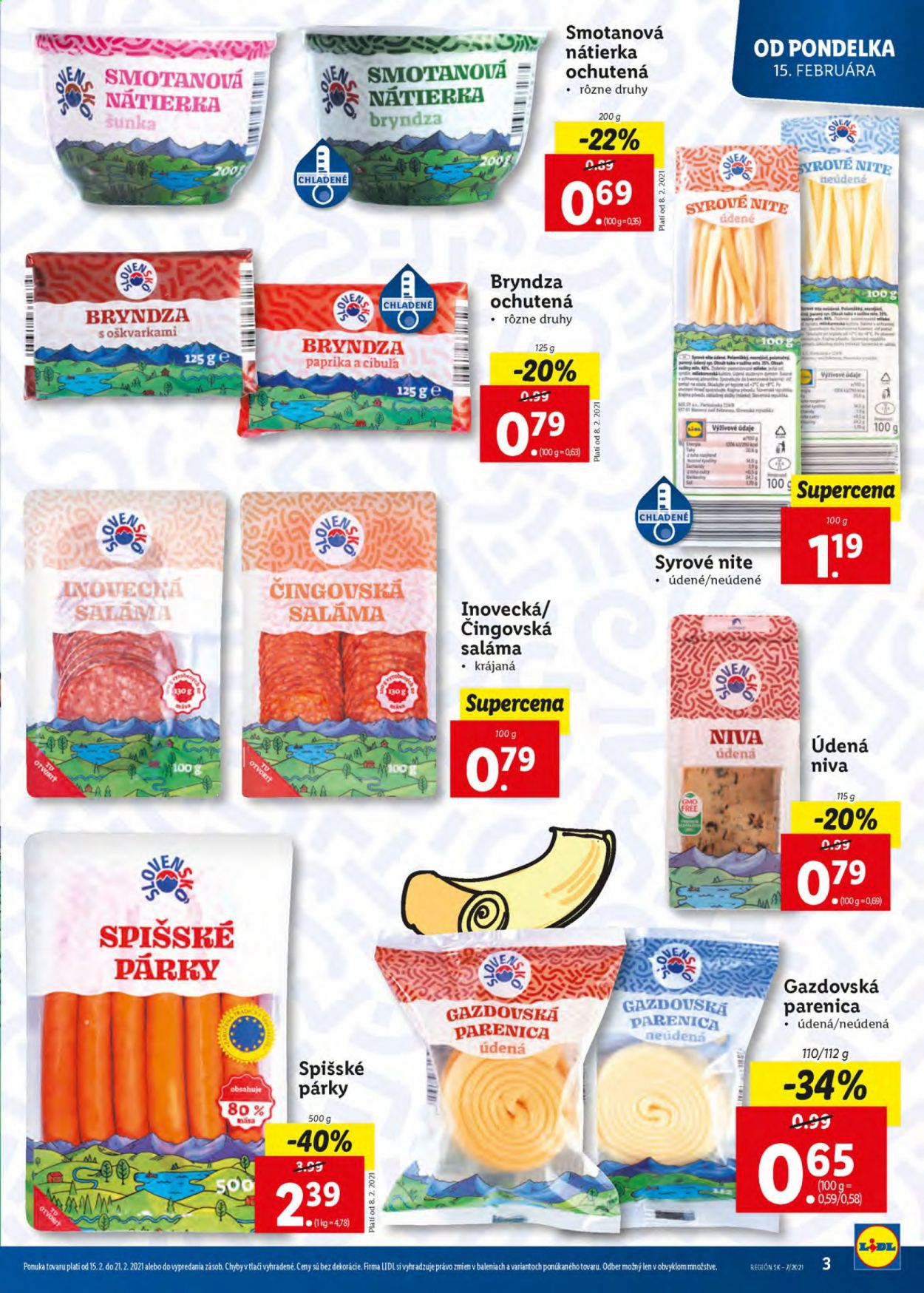 Leták Lidl - 15.2.2021 - 21.2.2021. Strana 3
