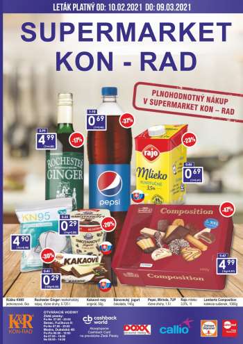 Leták KON-RAD - 10.2.2021 - 9.3.2021.