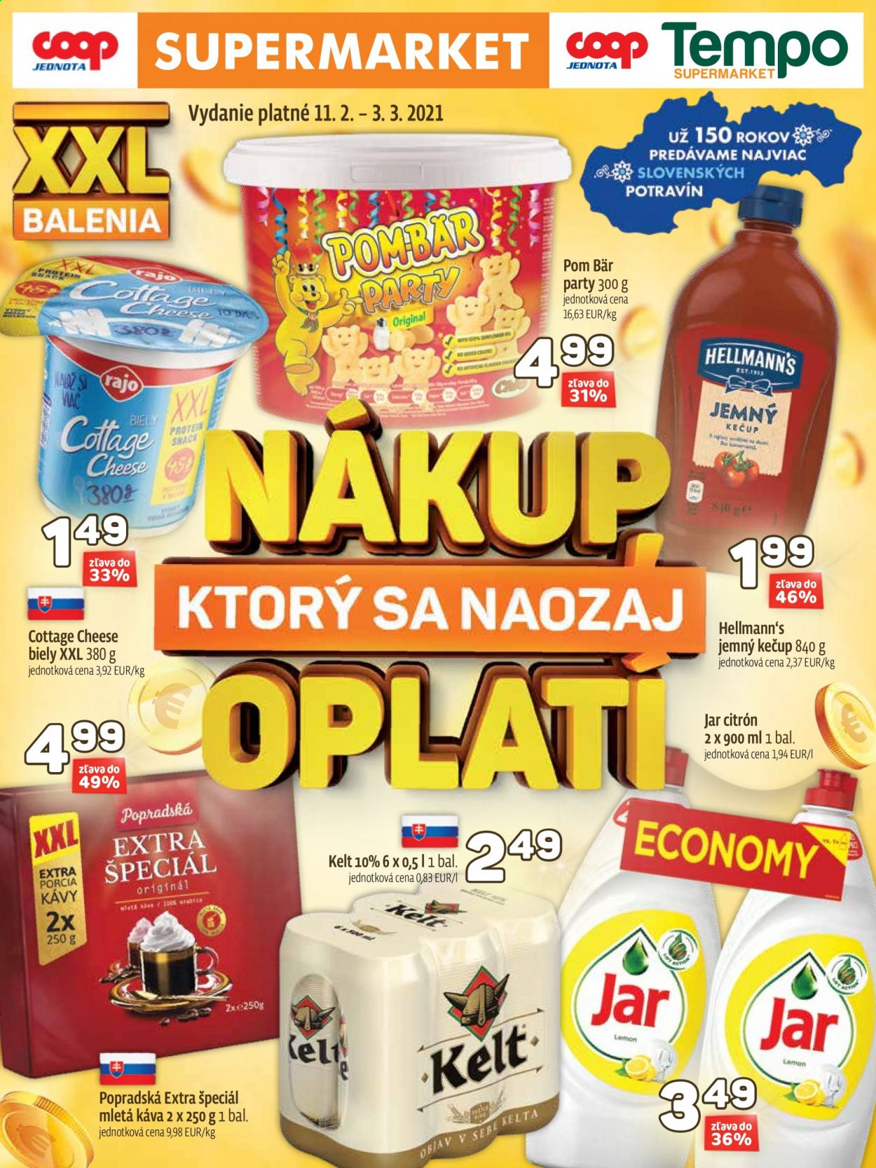 Leták COOP Jednota - 11.2.2021 - 3.3.2021. Strana 1