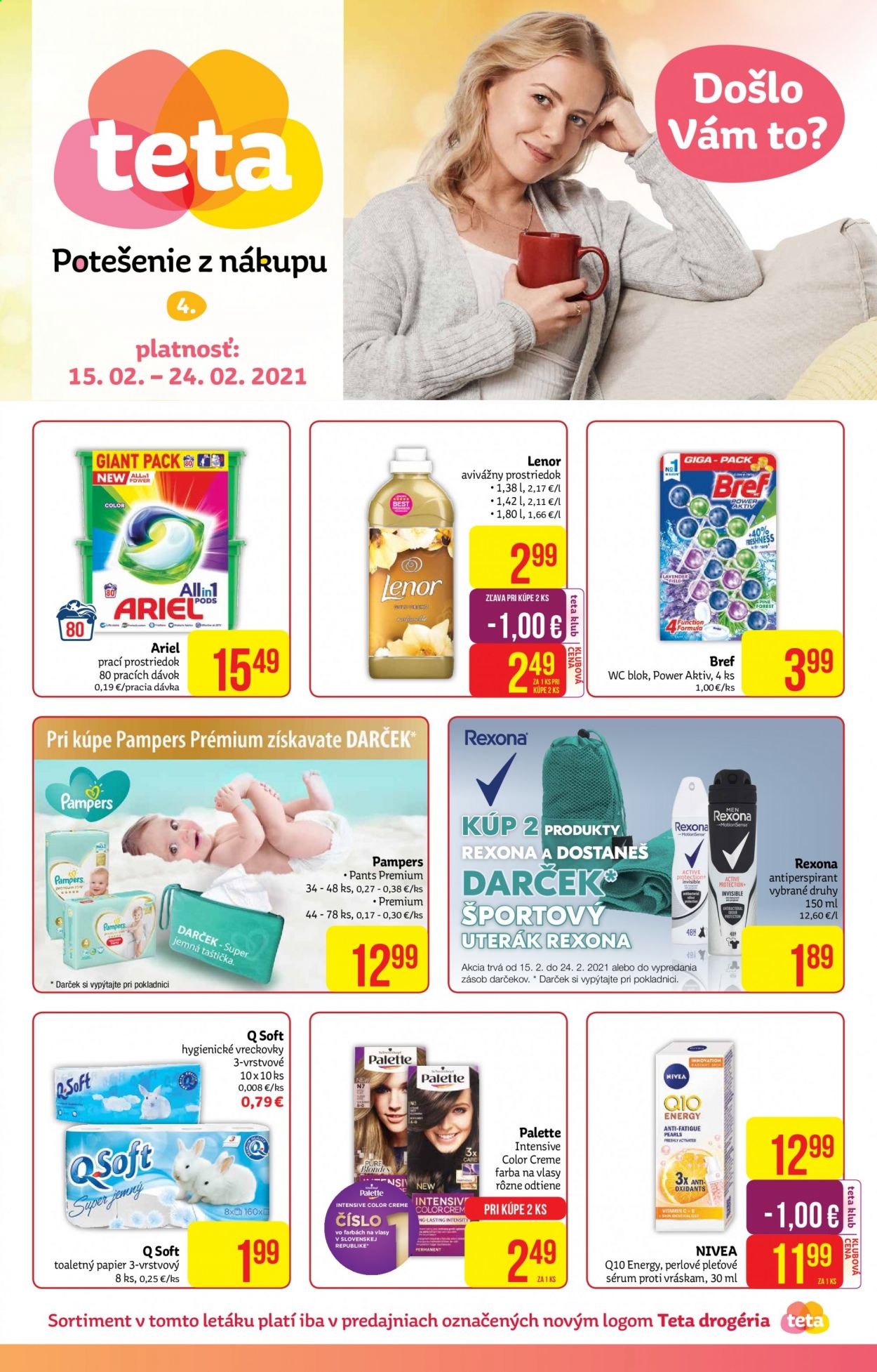 Leták Teta drogerie - 15.2.2021 - 24.2.2021. Strana 1