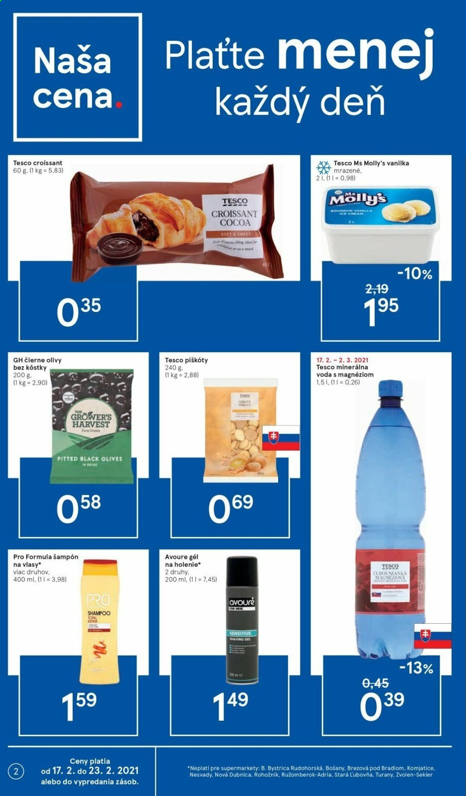 Leták TESCO supermarket - 17.2.2021 - 23.2.2021. Strana 2