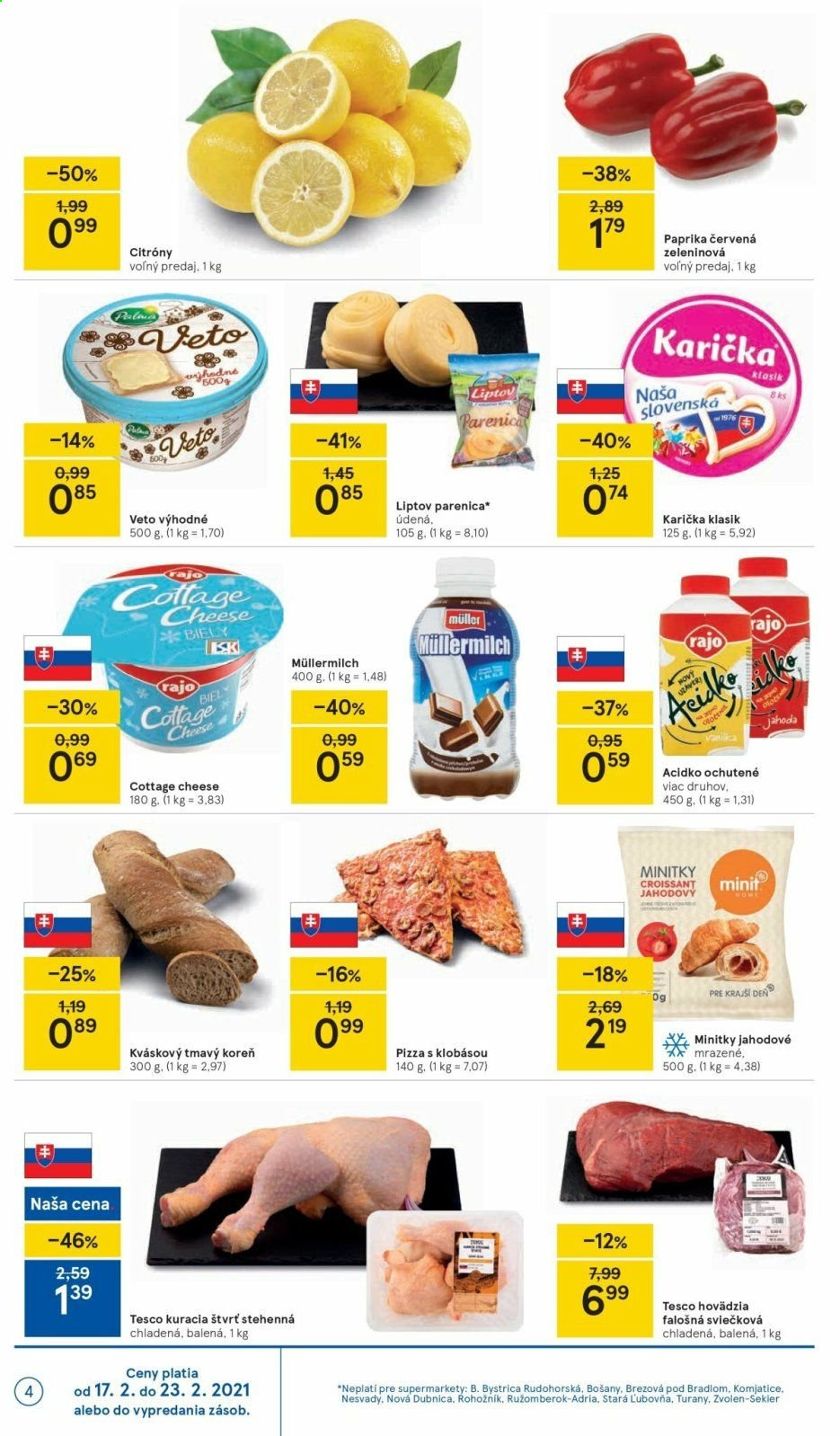 Leták TESCO supermarket - 17.2.2021 - 23.2.2021. Strana 4