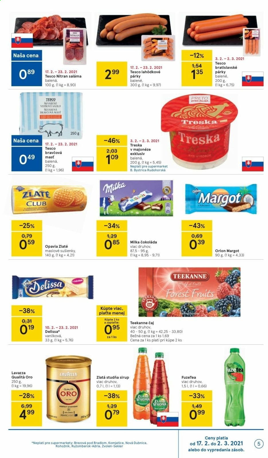 Leták TESCO supermarket - 17.2.2021 - 23.2.2021. Strana 5