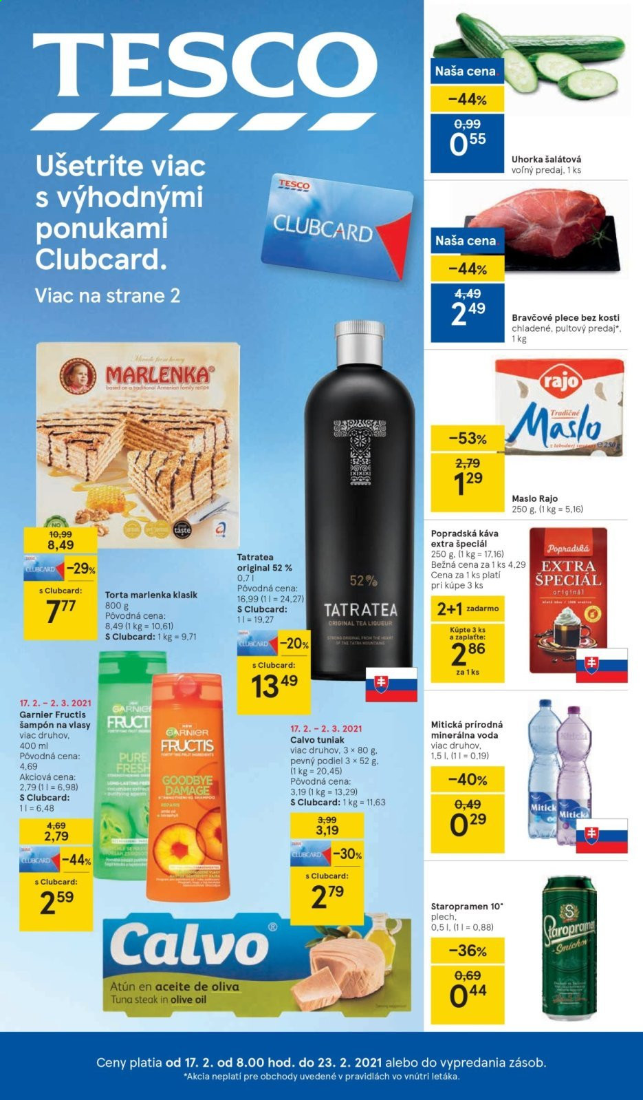 Leták TESCO - 17.2.2021 - 23.2.2021. Strana 1