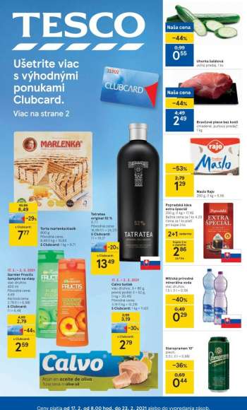 Leták TESCO - 17.2.2021 - 23.2.2021.