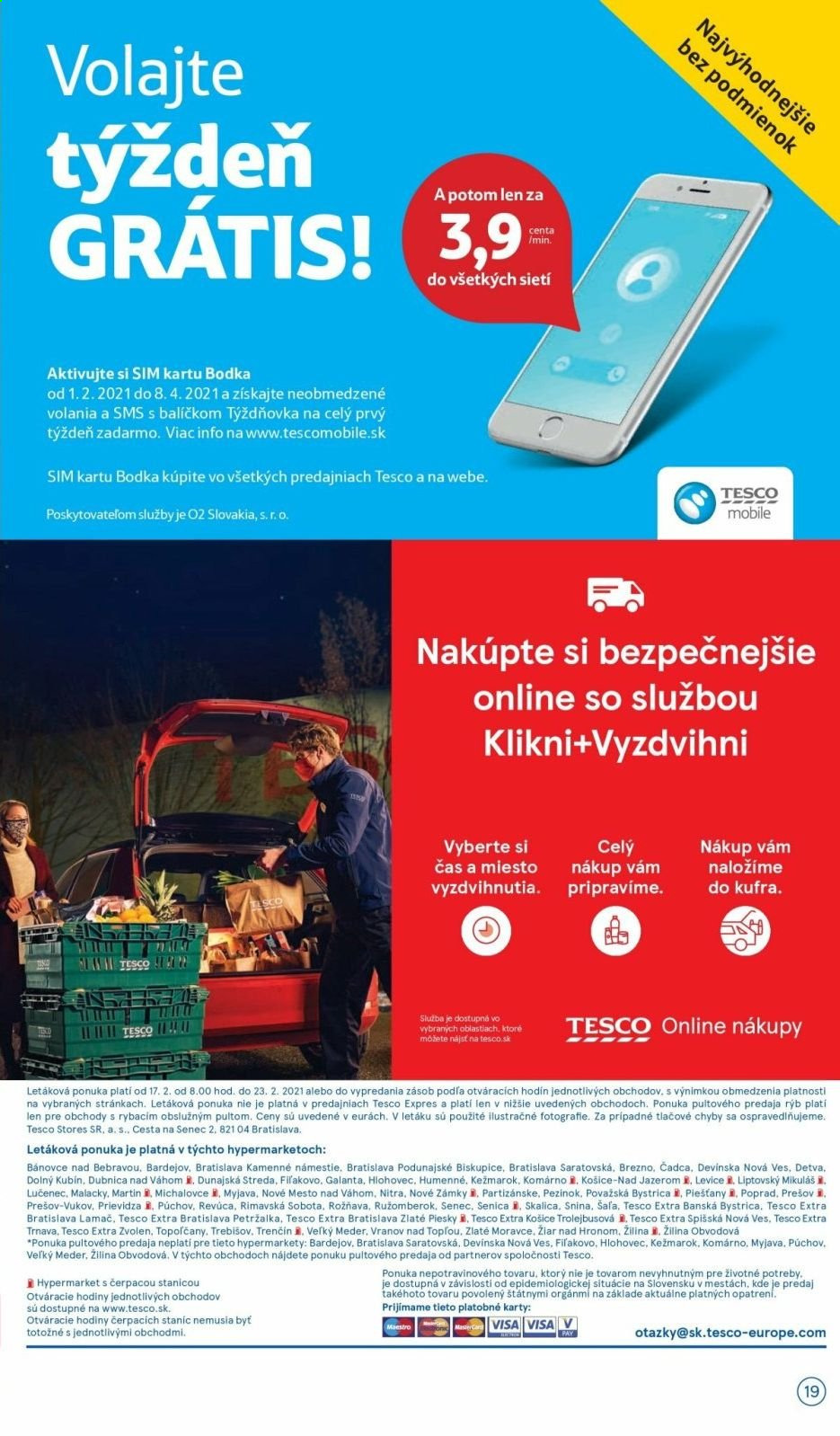 Leták TESCO - 17.2.2021 - 23.2.2021. Strana 19