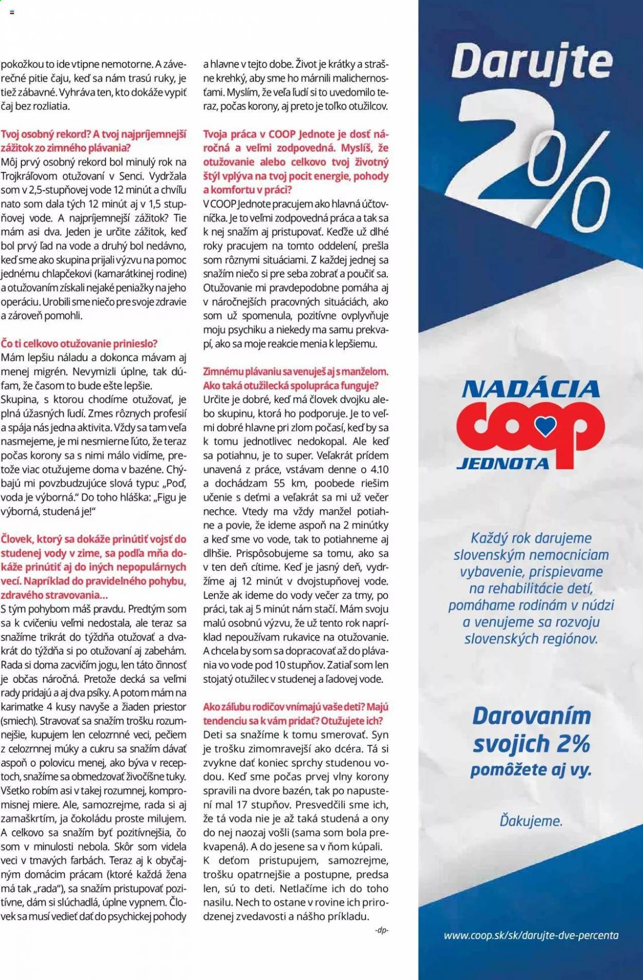 Leták COOP Jednota. Strana 15