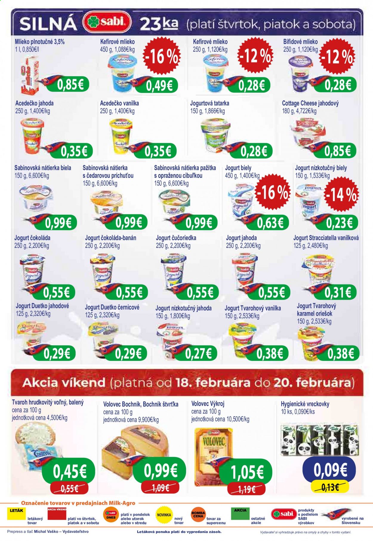 Leták Milk AGRO - 17.2.2021 - 23.2.2021. Strana 2